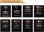 Leopard Watch Band Charms for Apple SmartWatch Band for Decorative Ring Loops 38 40 41 42 44 45mm Compatible with iWatch Series 8 7 6 5 4 3 2 1 Smart Watch Accessories Diamond Jewelry (No Watch Band) - Image 3
